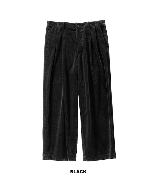Suvin Corduroy Wide Straight Trousers［GU253-40366］【2025AW】