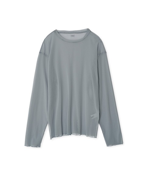 NYLON SHEER NET LONG SLEEVE T-SHIRT25SCT-#644Sϡ2025SS
