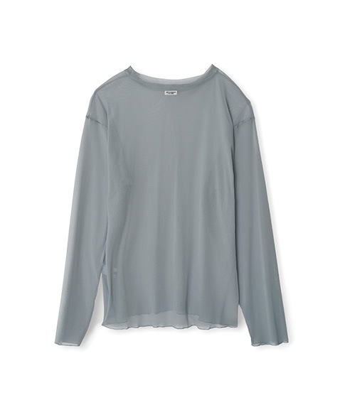 NYLON SHEER NET LONG SLEEVE T-SHIRT25SCT-#644Sϡ2025SS