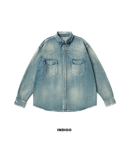 Vintage Western Denim Shirts［26AAP-02-19］【2026AW】【26STYLE2】【SOLDOUT】