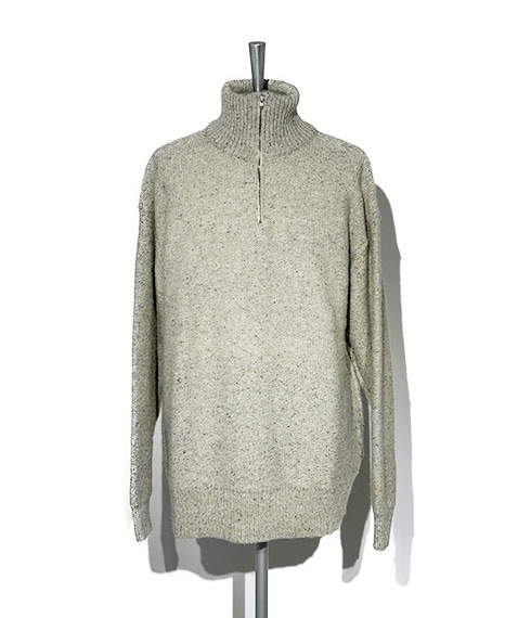 British Wool Half Zip Knit Made by macalastair［6033-1301］