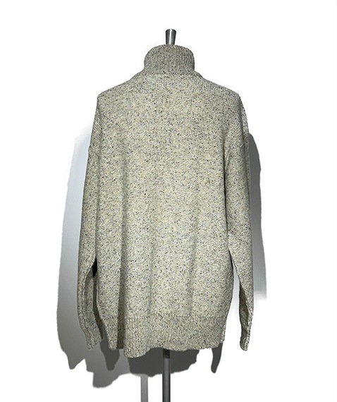 British Wool Half Zip Knit Made by macalastair［6033-1301］