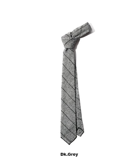 Neck Tie - Wool Striped HB［RV312］Dk.Grey【2025AW】