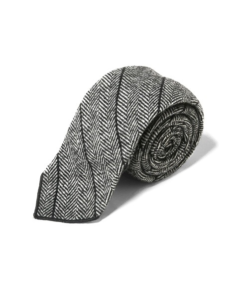Neck Tie - Wool Striped HB［RV312］Dk.Grey【2025AW】