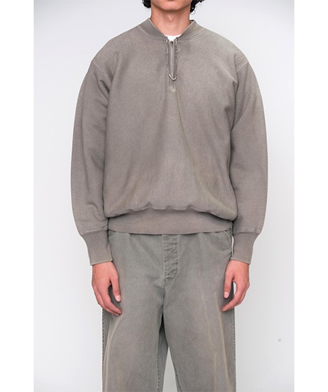 Vintage Half Zip Rib Collar Sweatshirt［25AAP-05-07］【2025AW】【25STYLE2】