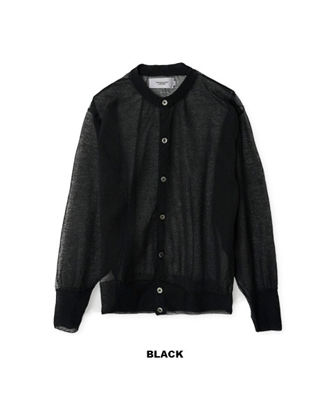 《SALE》16G SHEER KNIT BUTTON CREW NECK CARDIGAN［25SKN-#650S］【2025SS】
