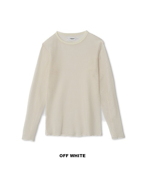 《SALE》COTTON POLYESTER MESH LONG SLEEVE T-SHIRT［25SCT-#822S］【2025SS】