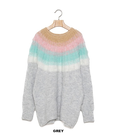 《SALE》Petal Gradation Knit Sweater［BSD24AW-12］【2024AW】