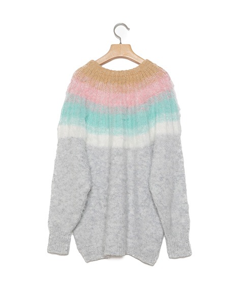 《SALE》Petal Gradation Knit Sweater［BSD24AW-12］【2024AW】