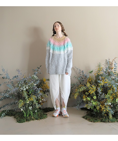 《SALE》Petal Gradation Knit Sweater［BSD24AW-12］【2024AW】