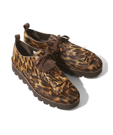 EG × CLARKS ORIGINALS Desert Khan EG［QT375］Leopard Printed Pony【2025SS】