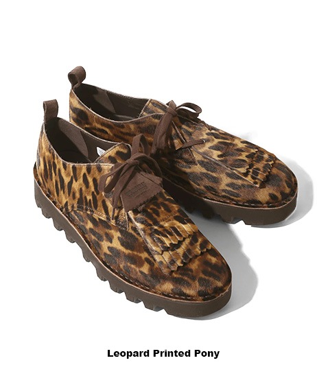 EG × CLARKS ORIGINALS Desert Khan EG［QT375］Leopard Printed Pony【2025SS】