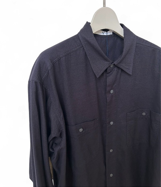 BRUSHED ORGANIC COTTON TENCEL SNAP SH［16552 50416］【2025AW】