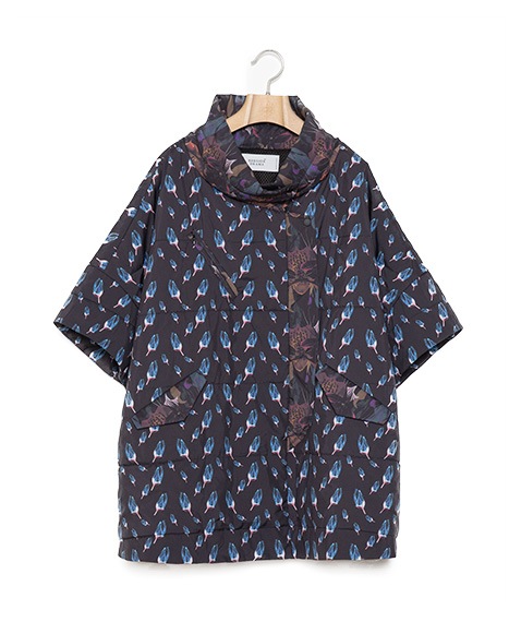 Flower Down Poncho Jacket［BSD24AW-01］【2024AW】【SOLDOUT】