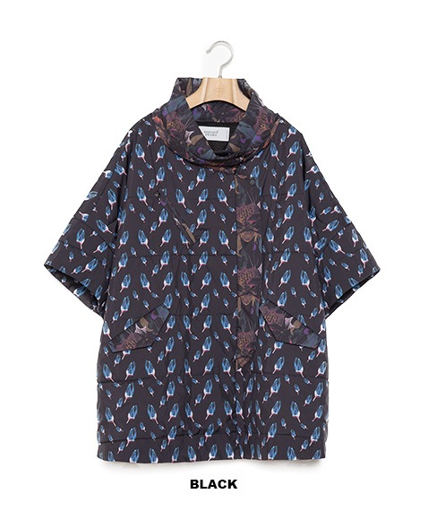 Flower Down Poncho Jacket［BSD24AW-01］【2024AW】【SOLDOUT】