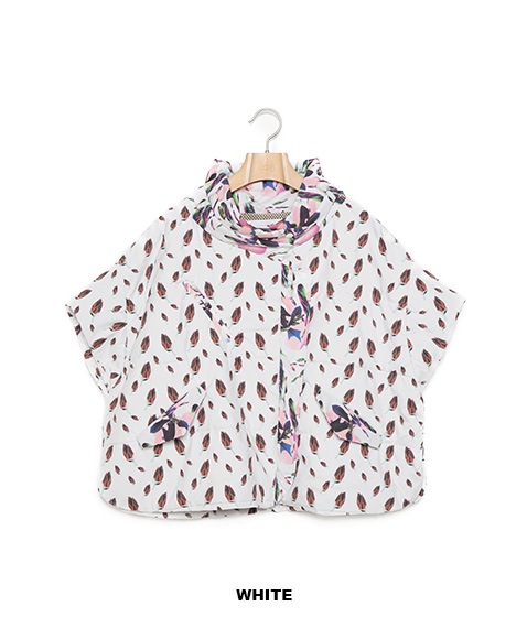 Flower Down Poncho Jacket［BSD24AW-01］【2024AW】【SOLDOUT】
