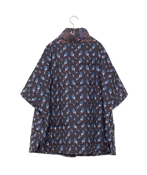 Flower Down Poncho Jacket［BSD24AW-01］【2024AW】【SOLDOUT】
