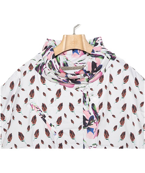 Flower Down Poncho Jacket［BSD24AW-01］【2024AW】【SOLDOUT】