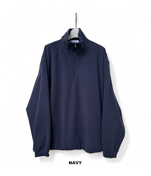 RECYCLE POLYESTER FLEECE HALF ZIP P/O［16552 66406］【2025AW】