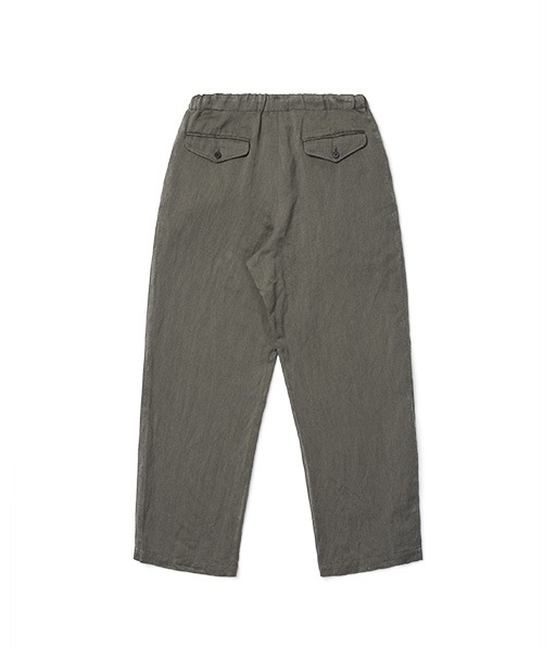 WASHED C/L CORKSCREW DRAWSTRING PANTS［UPT76-LA235-B］【2026SS】【SOLDOUT】