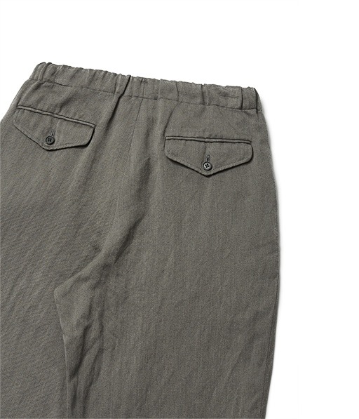 WASHED C/L CORKSCREW DRAWSTRING PANTS［UPT76-LA235-B］【2026SS】【SOLDOUT】