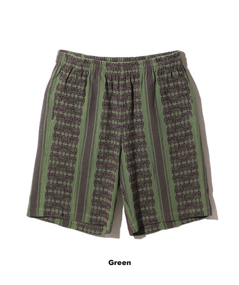 SALEBasketball Short - Papillon Stripe Dobby Jq.MR243Green