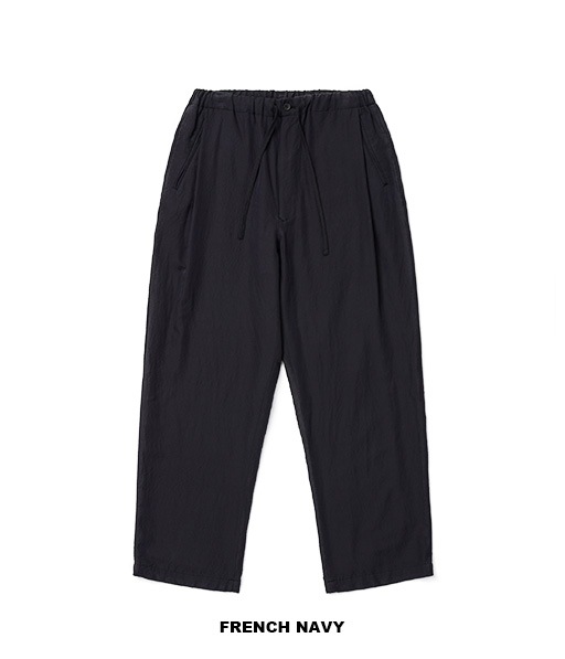 WASHED WOOL SILK TWILL DRAWSTRING PANTS［UPT76-LA231-A］【2026SS】