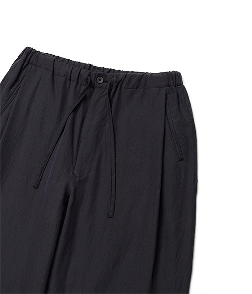 WASHED WOOL SILK TWILL DRAWSTRING PANTS［UPT76-LA231-A］【2026SS】