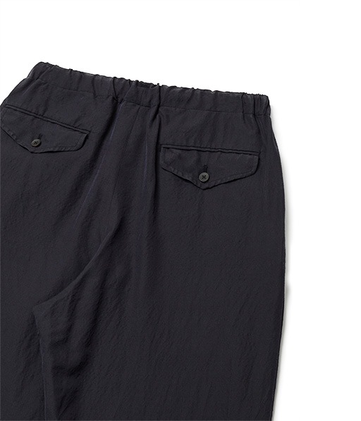 WASHED WOOL SILK TWILL DRAWSTRING PANTS［UPT76-LA231-A］【2026SS】