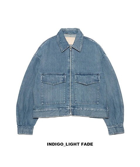 Women's Selvage Denim Zip Jacket - LIGHT FADE［GL253-20057LB］【2025AW】