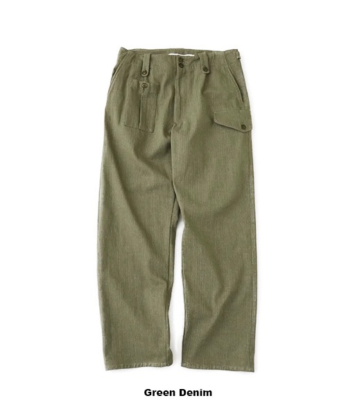 《SALE》UK Green Denim Field Trousers［6043-1403］
