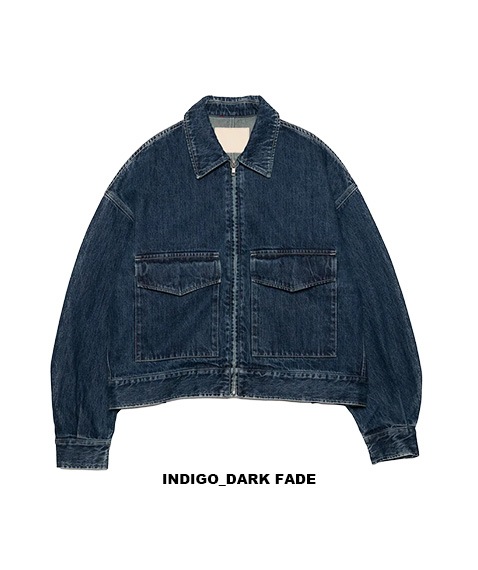 Women's Selvage Denim Zip Jacket - DARK FADE［GL253-20057DB］【2025AW】【SOLDOUT】