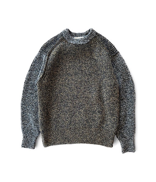 Brushed Yak/Shetland wool crew neck sweater［1253016］【2025AW】【SOLDOUT】