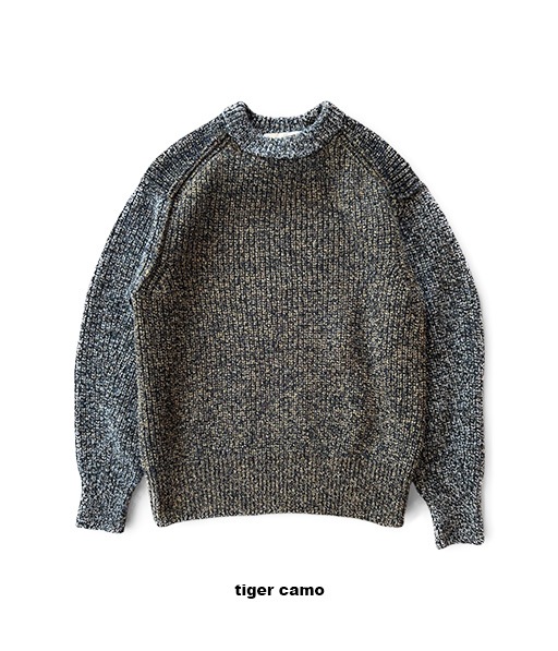 Brushed Yak/Shetland wool crew neck sweater［1253016］【2025AW】【SOLDOUT】
