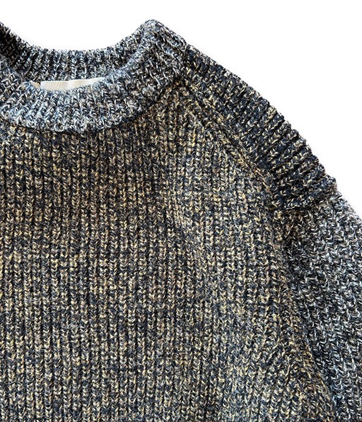 Brushed Yak/Shetland wool crew neck sweater［1253016］【2025AW】【SOLDOUT】