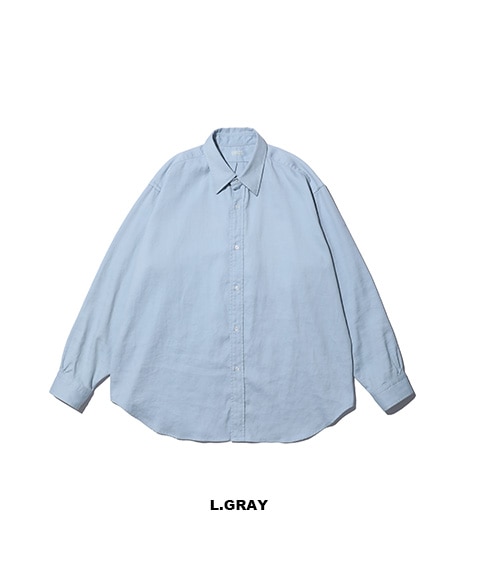 Double Weave Twill Regular Collar Shirt［25SAP-02-10H］【2025SS