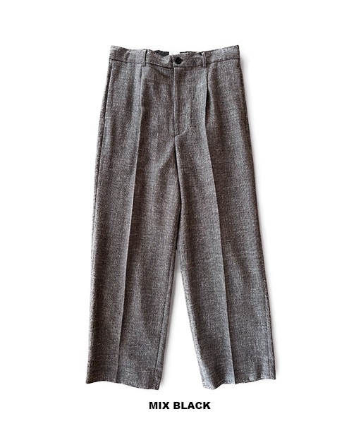 WOOL LINEN 1TUCK SLACKS［26S-BIS-PT03M］【2026SS】