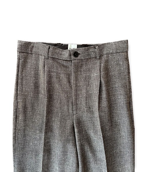 WOOL LINEN 1TUCK SLACKS［26S-BIS-PT03M］【2026SS】