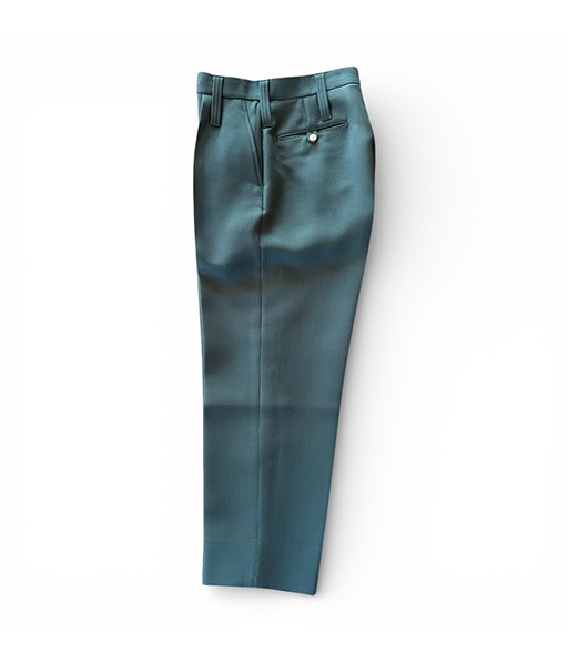 《SALE》HEAVY WOOL ＆ SILK 1-TUCK WIDE TAPERED SLACKS［IT25S061］