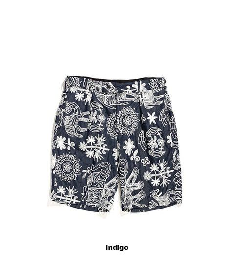《SALE》Sunset Short - Floral Embroidery Denim［MP295］