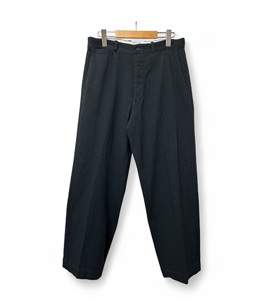BLACK TWILL TROUSERS［BA-ASE-001］【2025AW】【SOLDOUT】