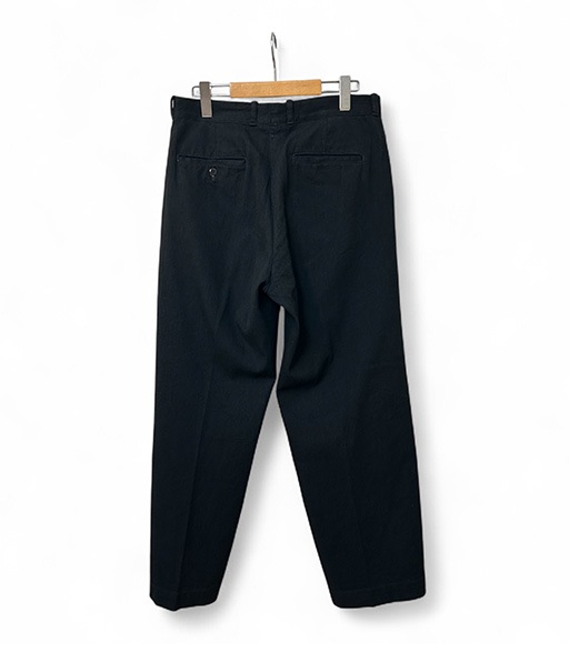 BLACK TWILL TROUSERS［BA-ASE-001］【2025AW】【SOLDOUT】