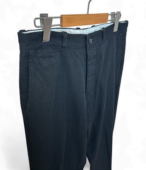 BLACK TWILL TROUSERS［BA-ASE-001］【2025AW】【SOLDOUT】