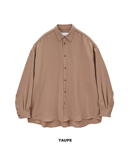 Satin Oversized Regular Collar Shirt［GL261-50077C］【2026SS】