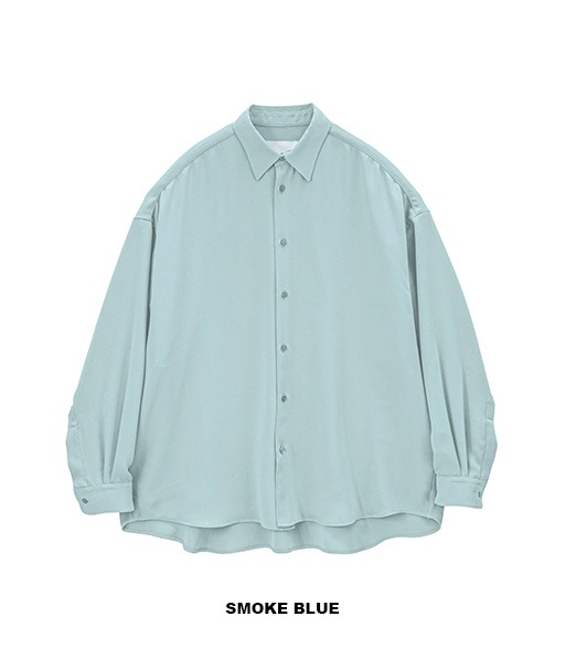 Satin Oversized Regular Collar Shirt［GL261-50077C］【2026SS】