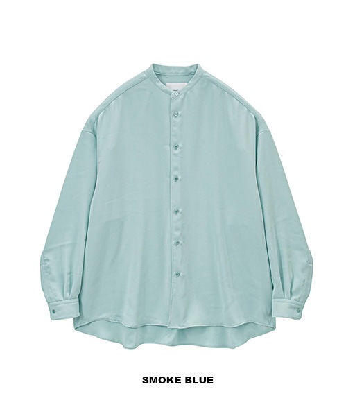Satin Oversized Band Collar Shirt［GL261-50078C］【2026SS】