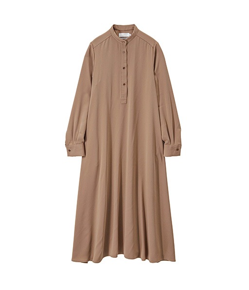Satin Band Collar Dress［GL261-60074C］【2026SS】
