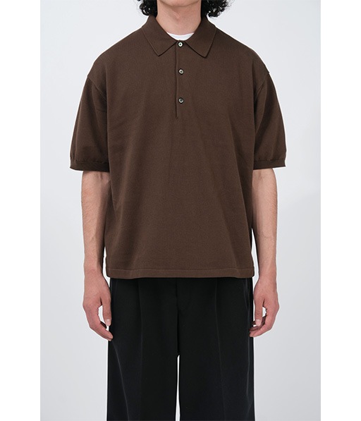 Cotton Knit S/S Polo Shirt［26SAP-03-02］【2026SS】【26STYLE1】【SOLDOUT】