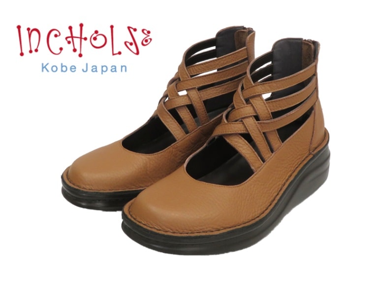 No.8322☆トリプルクロスベルトハイカットシューズ☆本革☆日本製