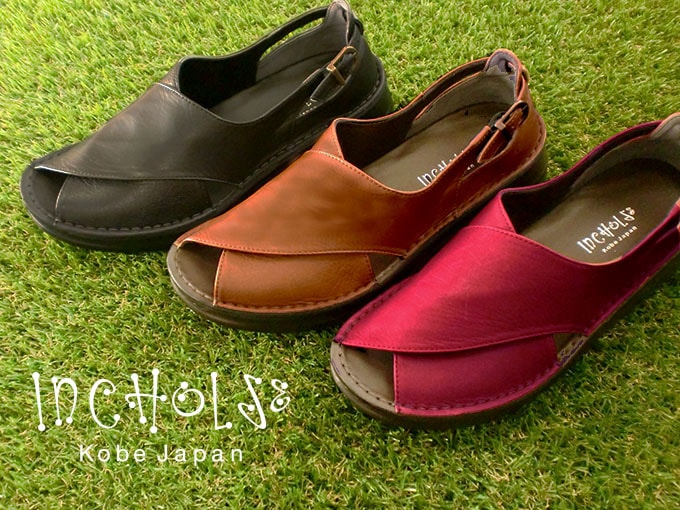 オープントゥクロスレザーシューズ☆本革☆日本製☆No.7006